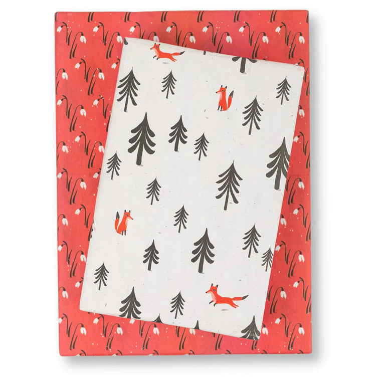 Wrappily - Fox Forest and Snow Drops