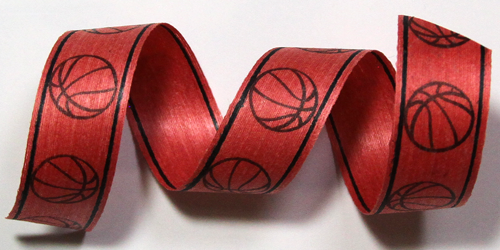 Basketball With Ribbon Basketball - Cream City Ribbon