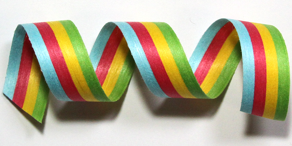 Cream City Ribbon - 1/2 wide x 10 yds Imprinted