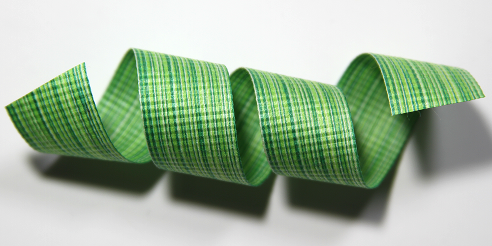 Green Leaf Cutout Ribbon - 1